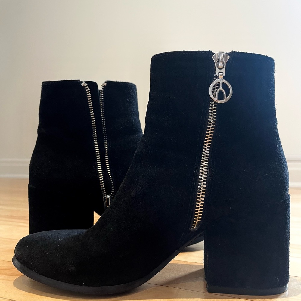 Black Suede Ankle Boots